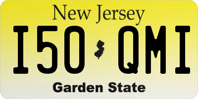 NJ license plate I50QMI