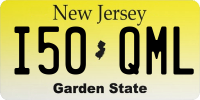 NJ license plate I50QML
