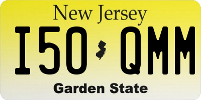 NJ license plate I50QMM