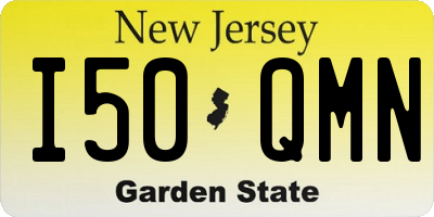 NJ license plate I50QMN