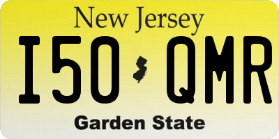 NJ license plate I50QMR