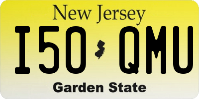NJ license plate I50QMU