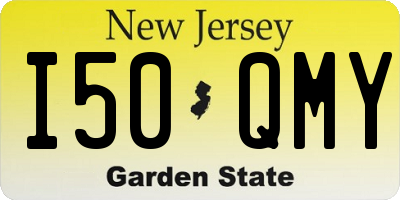 NJ license plate I50QMY
