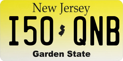 NJ license plate I50QNB