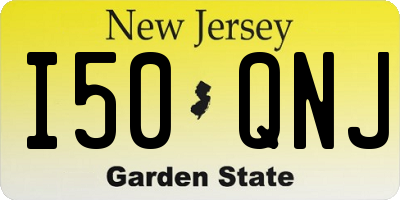 NJ license plate I50QNJ