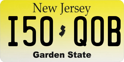 NJ license plate I50QOB