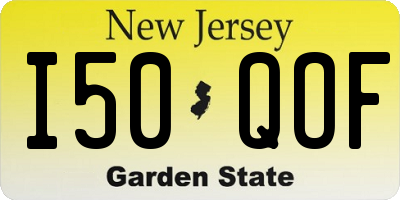 NJ license plate I50QOF