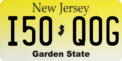 NJ license plate I50QOG