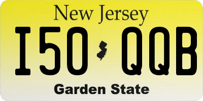 NJ license plate I50QQB