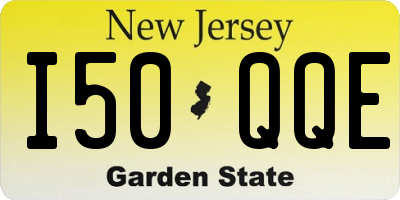 NJ license plate I50QQE