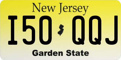 NJ license plate I50QQJ