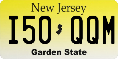 NJ license plate I50QQM