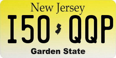 NJ license plate I50QQP