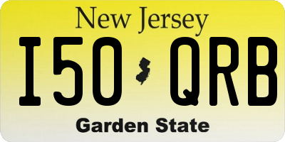 NJ license plate I50QRB
