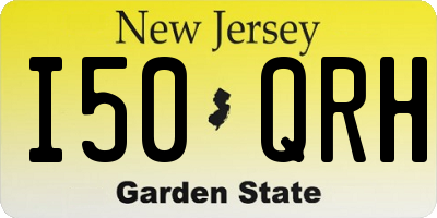 NJ license plate I50QRH