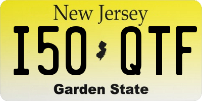 NJ license plate I50QTF
