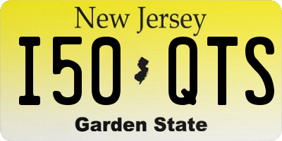 NJ license plate I50QTS