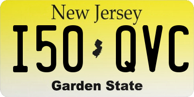 NJ license plate I50QVC