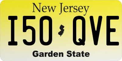 NJ license plate I50QVE