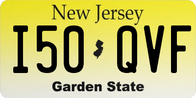 NJ license plate I50QVF