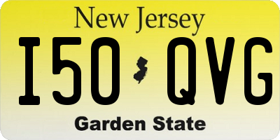 NJ license plate I50QVG