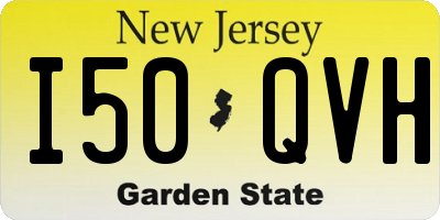NJ license plate I50QVH