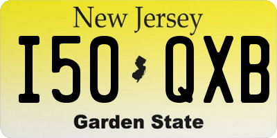NJ license plate I50QXB