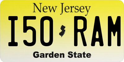 NJ license plate I50RAM
