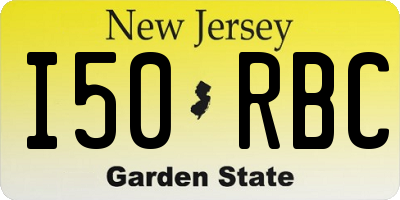 NJ license plate I50RBC