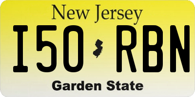 NJ license plate I50RBN