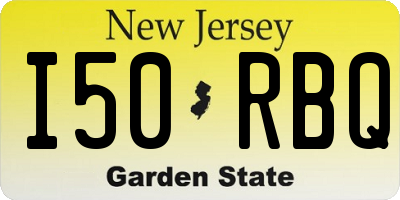 NJ license plate I50RBQ