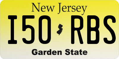 NJ license plate I50RBS