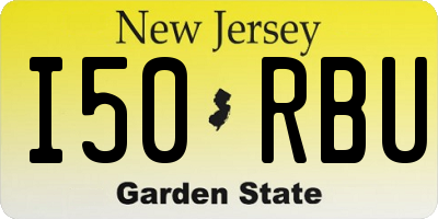 NJ license plate I50RBU