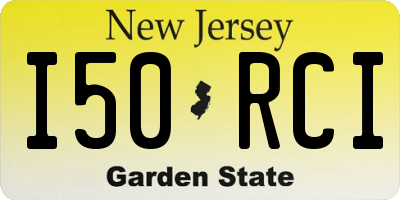 NJ license plate I50RCI