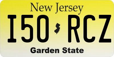 NJ license plate I50RCZ