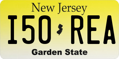 NJ license plate I50REA