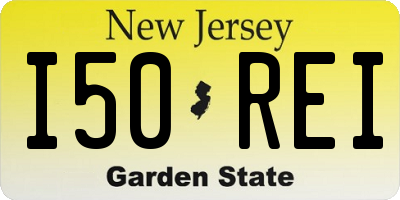 NJ license plate I50REI