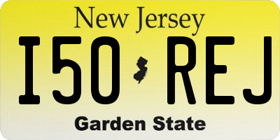 NJ license plate I50REJ