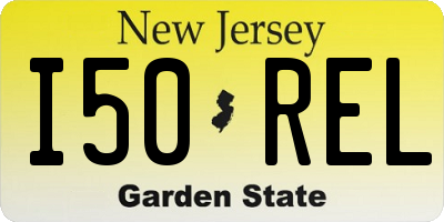 NJ license plate I50REL