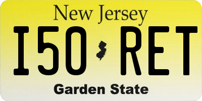 NJ license plate I50RET