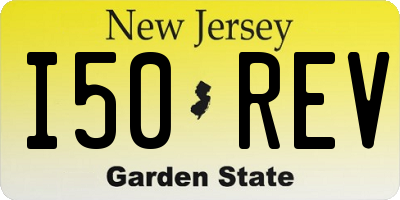 NJ license plate I50REV