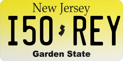 NJ license plate I50REY