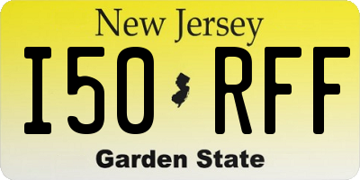 NJ license plate I50RFF