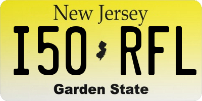 NJ license plate I50RFL