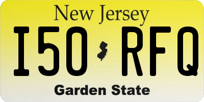 NJ license plate I50RFQ