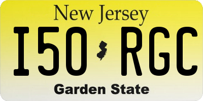 NJ license plate I50RGC