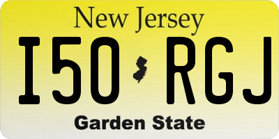 NJ license plate I50RGJ