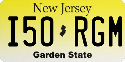 NJ license plate I50RGM