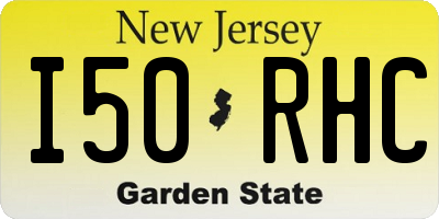 NJ license plate I50RHC