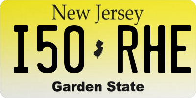 NJ license plate I50RHE